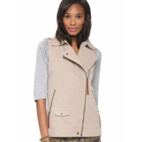 Rachel Zoe Zip Vest, Sz 0 - Picture 1 of 7